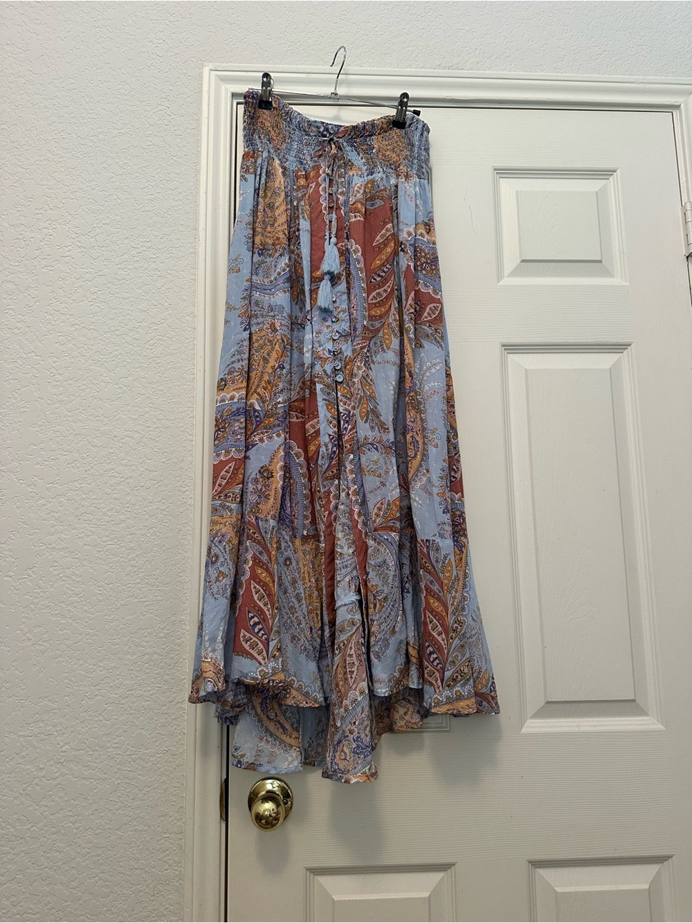 NEW Joie XL Paisley Maxi Skirt - Smocked Waist - NWOT